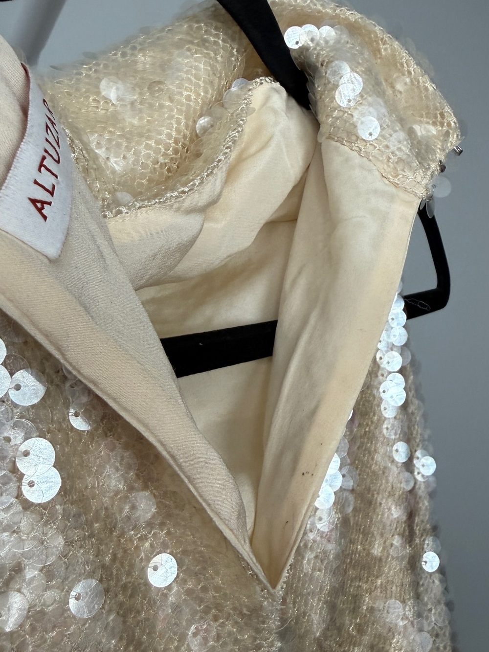 Altuzarra Noor Draped Sequin Chiffon Midi Dress Sample - Picture 5 of 5